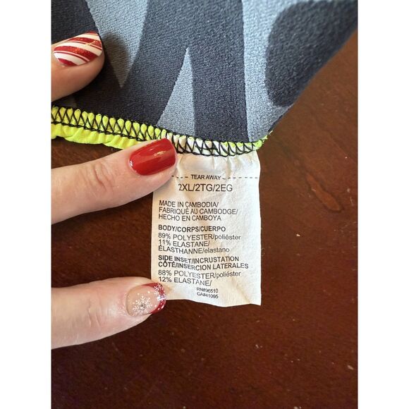 Under Armour 2XL Men's Athletic Shorts Neon Green Gym Run Training Loose Fit - Picture 5 of 5